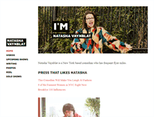 Tablet Screenshot of natashavaynblat.com